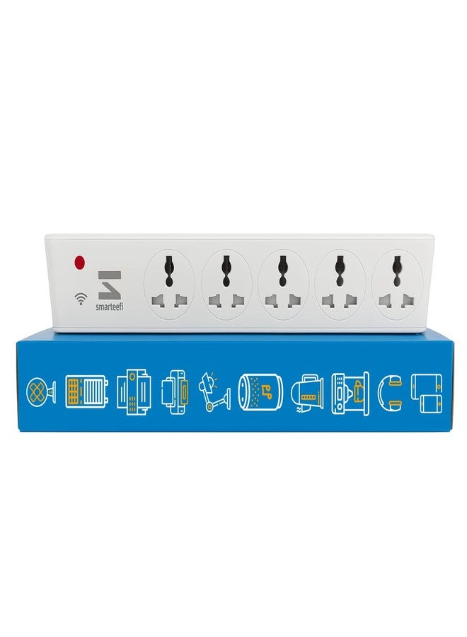 Smarteefi WiFi Smart Power Extension | 5 Ports | Smart Plug | 10A | Energy Monitoring | Scheduling | Countdown Timer | Compatible with Alexa & Google Home | 1 Year Warranty(SE51) - Image 1